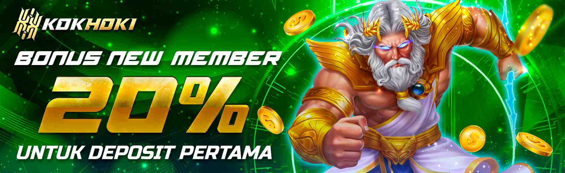 WELCOME BONUS NEW MEMBER 20%